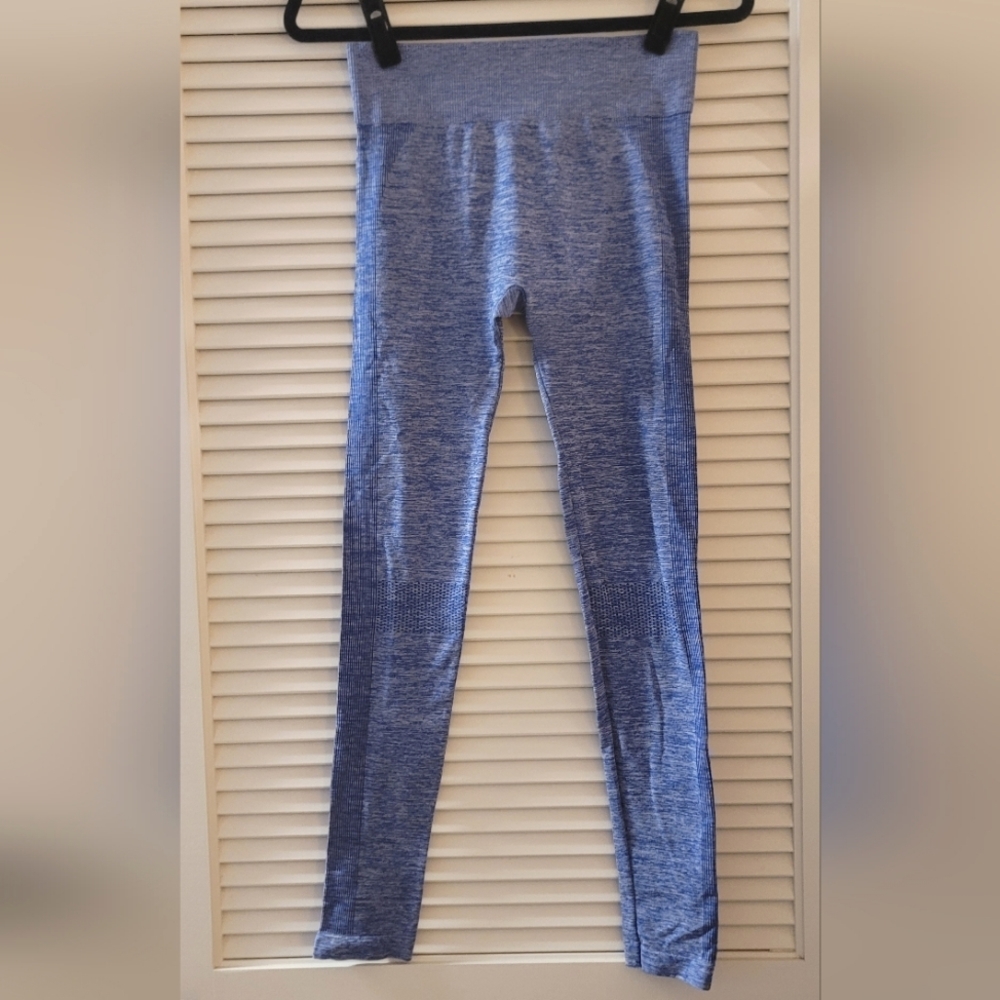 Blue & Grey Stretchy Leggings